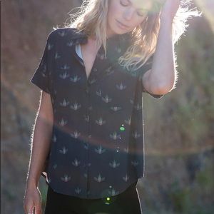 Marine Layer Zoey button-down in agave print